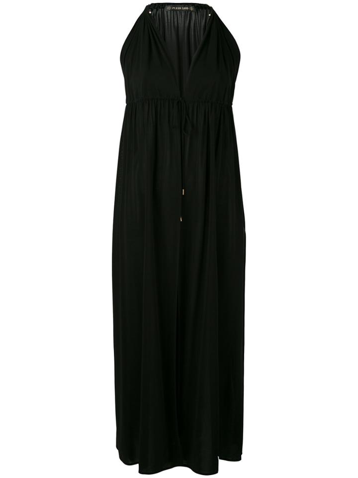 Plein Sud Halter Neck Midi Dress - Black