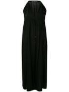 Plein Sud Halter Neck Midi Dress - Black