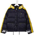 John Richmond Junior Panelled Puffer Jacket - Blue