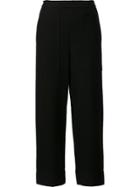 Lemaire Cropped Trousers - Black