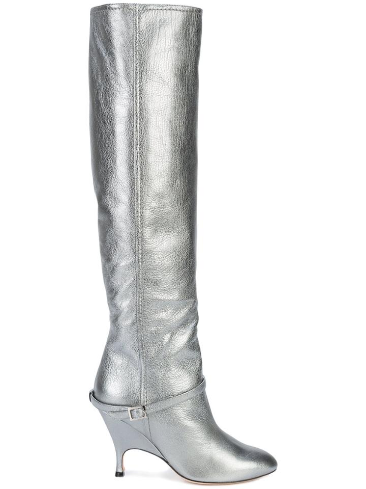 Alchimia Di Ballin Buckle Detail Boots - Grey
