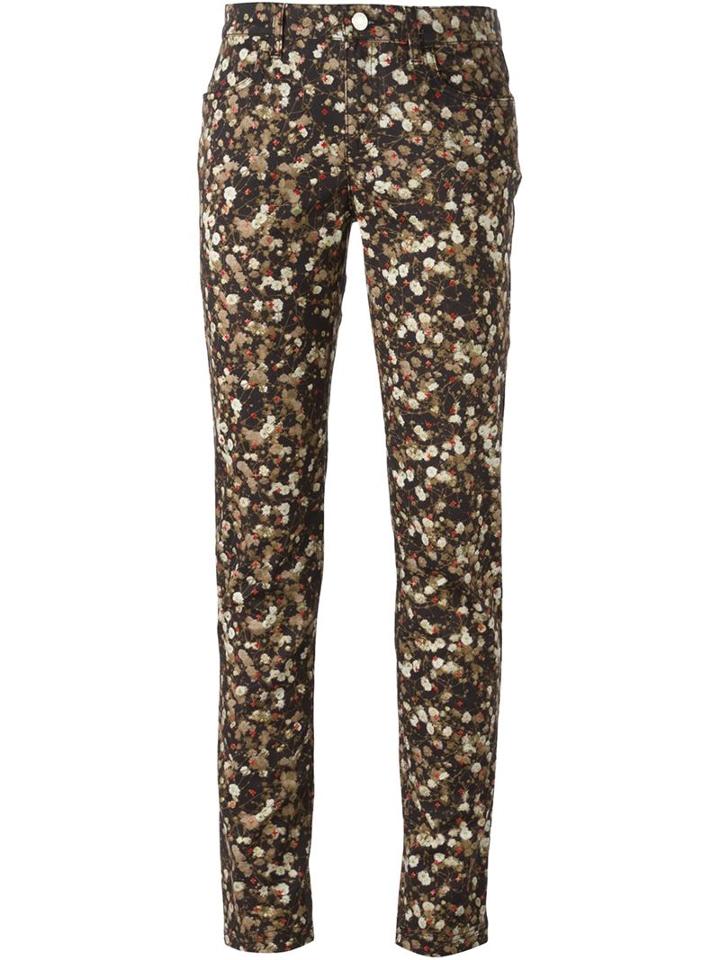 Givenchy Gypsophila Print Jeans, Women's, Size: 38, Black, Cotton/spandex/elastane