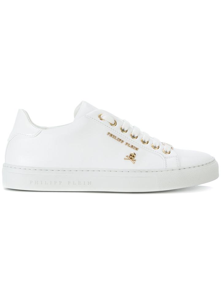 Philipp Plein Blue Light Sneakers - White