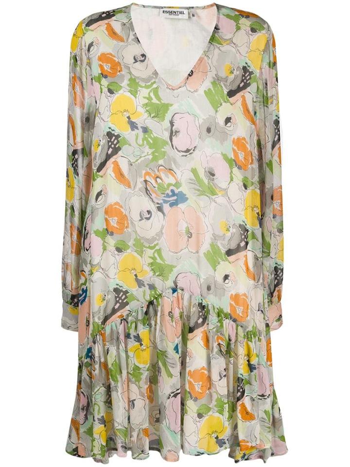 Essentiel Antwerp V-neck Shift Dress - White