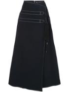 Adeam A-line Wrap Skirt - Black