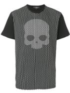 Hydrogen Skull Stars Print T-shirt - Black