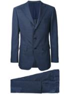 Estnation - Notched Lapel Two-piece Suit - Men - Cupro/wool - 46, Blue, Cupro/wool