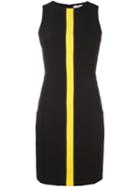 Versace Collection Contrast Stripe Dress, Women's, Size: 42, Black, Polyester/spandex/elastane/viscose