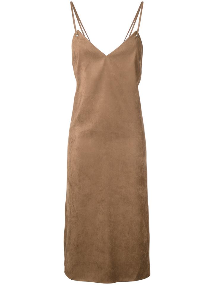 Cityshop Crisscross Strap Dress, Women's, Brown, Polyester