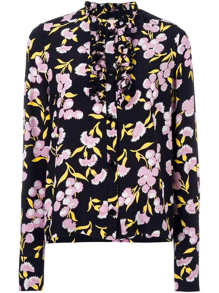 Marni 'camau' Blouse, Women's, Size: 44, Black, Silk