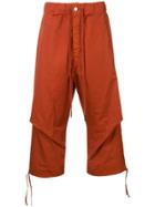 Andrea Ya'aqov Cropped Cargo Trousers - Orange