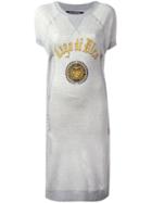 Junya Watanabe Comme Des Garçons - Printed T-shirt Dress - Women - Cotton/polyester/polyurethane/rayon - M, Grey, Cotton/polyester/polyurethane/rayon
