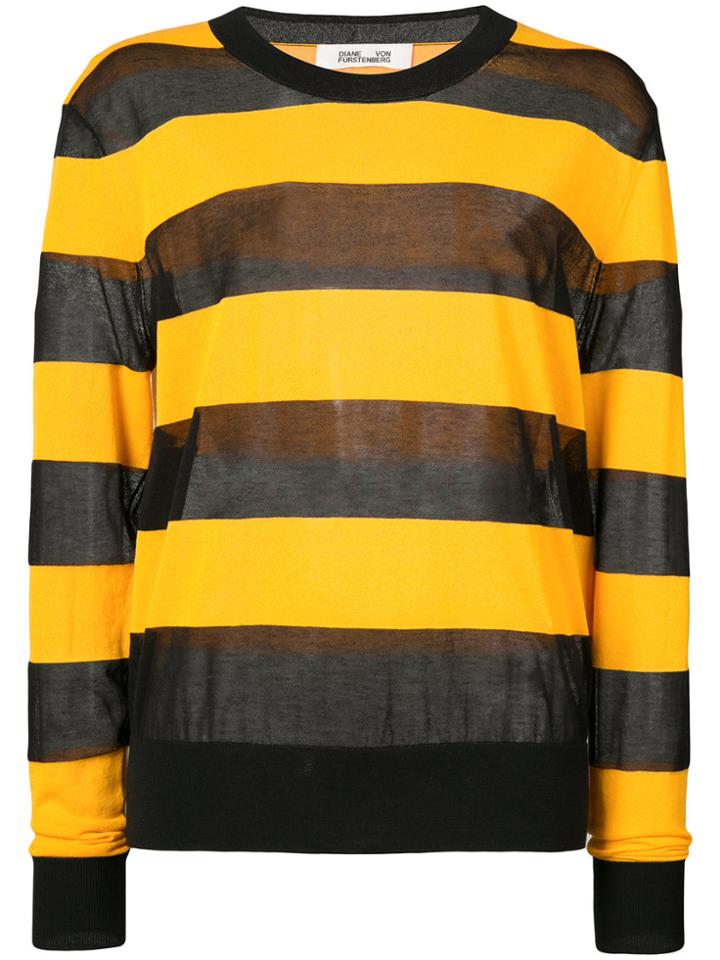 Dvf Diane Von Furstenberg Colour Block Pull-over - Yellow & Orange