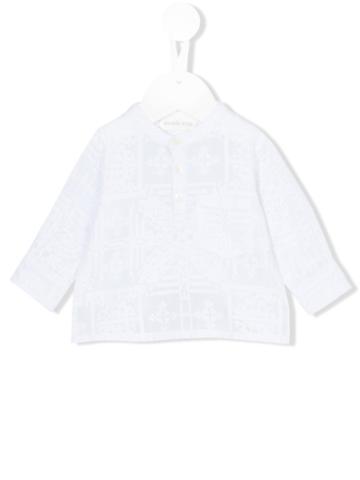Simple Kids - Goa Shirt - Kids - Cotton - 6 Mth, White