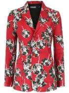 Reinaldo Lourenço Ballerina Print Blazer - Red