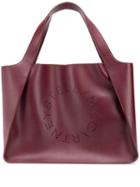 Stella Mccartney Perforated Logo Tote - Red