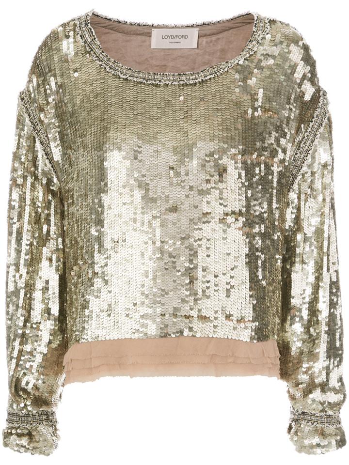 Loyd/ford Sequinned Blouse - Metallic