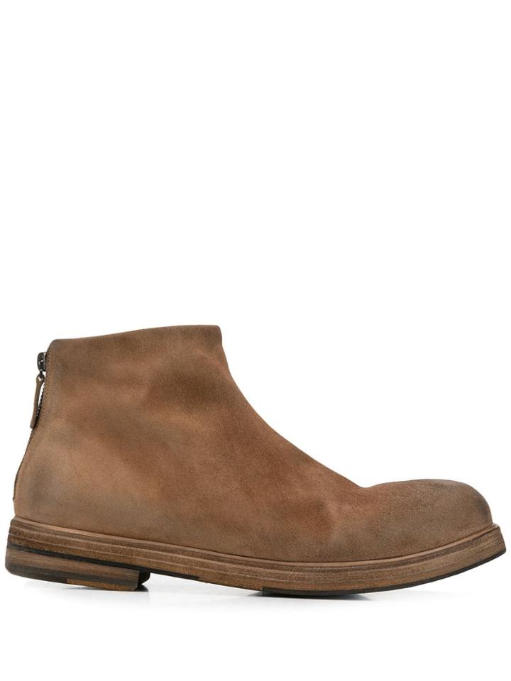 Marsèll Rear-zip Ankle Boots - Brown