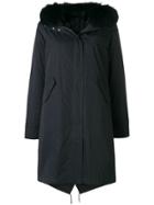 Yves Salomon Army Fox Fur Parka - Blue