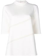 Jil Sander Navy Shortsleeved Jumper - White