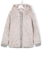 Stella Mccartney Kids 'treasure' Faux Fur Coat, Girl's, Size: 14 Yrs, Pink/purple