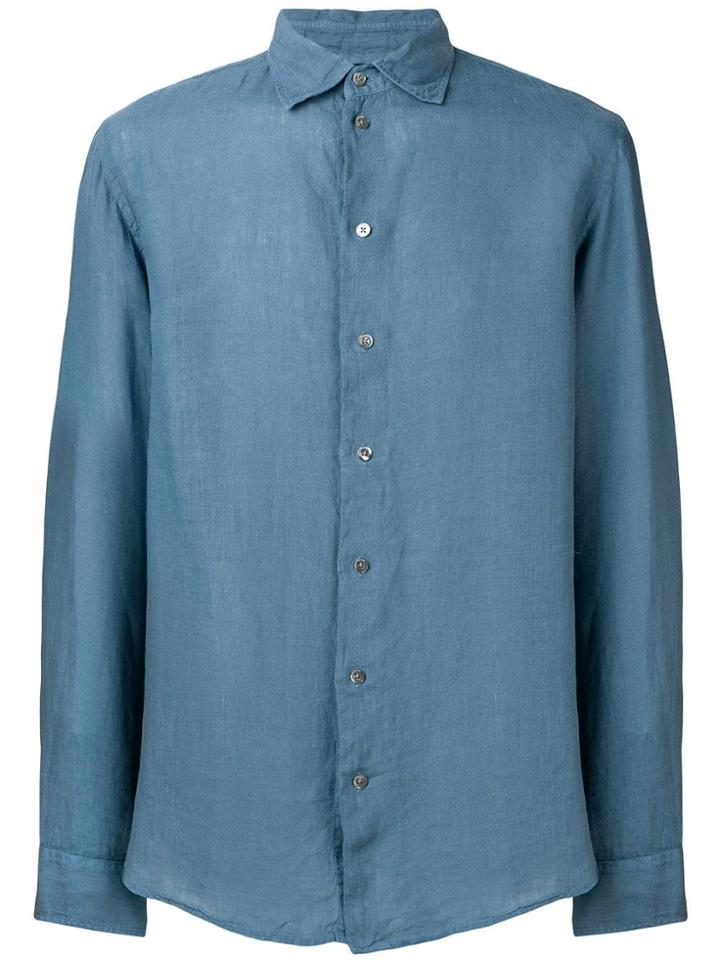 Emporio Armani Casual Button-up Shirt - Blue