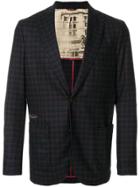 Al Duca D'aosta 1902 Checked Suit Jacket - Blue