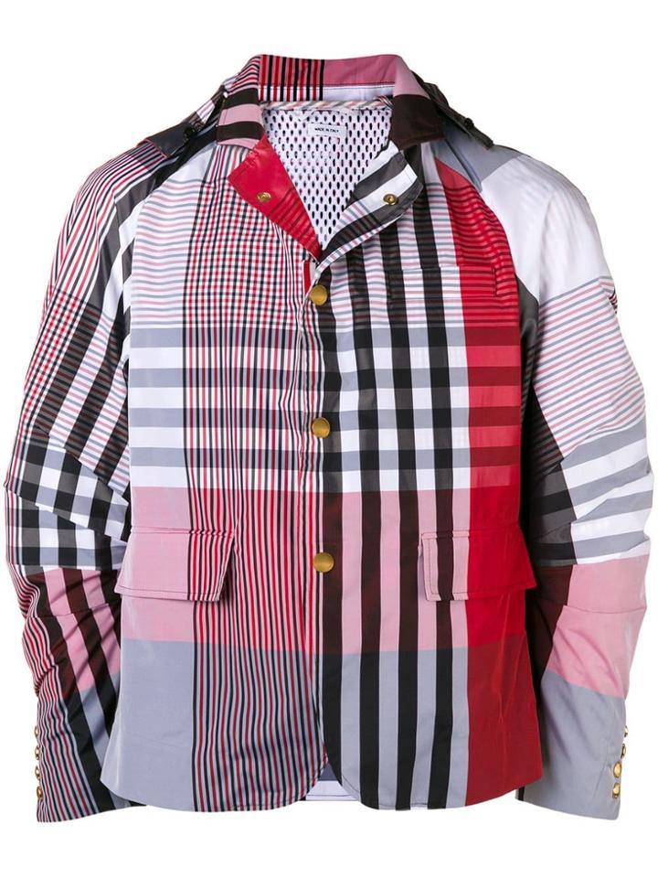 Thom Browne 4-bar Articulated Hooded Sport Coat - Multicolour