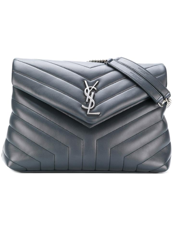 Saint Laurent Medium Lou Lou Chain Bag - Blue