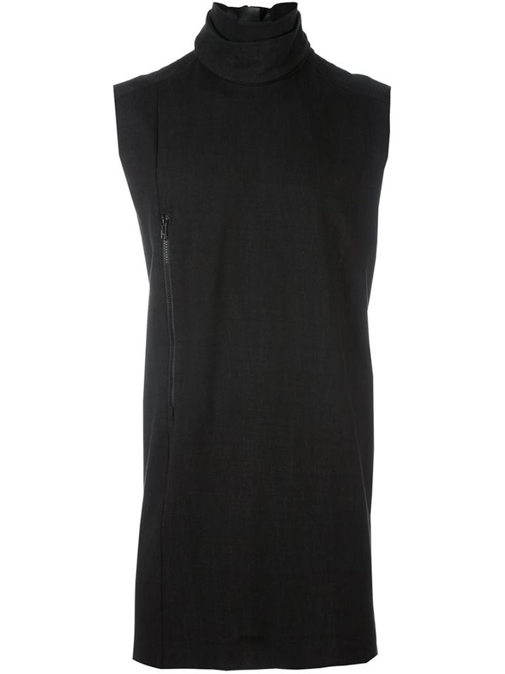 Y-3 Turtleneck Tank Top, Men's, Size: Small, Black, Cotton/polyester