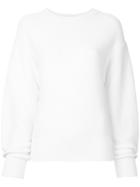 H Beauty & Youth Dropped Shoulder Knitted Jumper - White