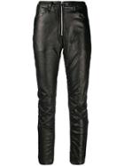 Marcelo Burlon County Of Milan Shiny Biker Trousers - Black