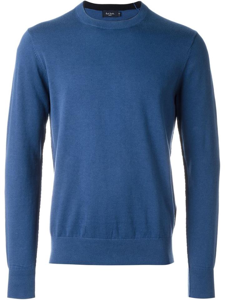 Paul Smith Jeans Collar Trim Detail Jumper