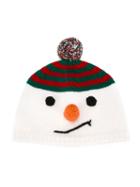 Gucci Kids Snowmen Beanie, Boy's, Size: 56 Cm, White