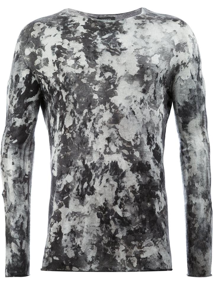 Avant Toi Faded Knit Jumper - Black