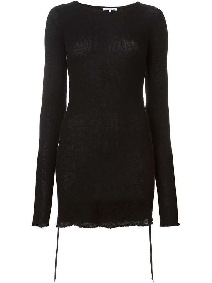 Helmut Lang Ribbed Fine Knit Sweater