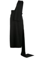 Yohji Yamamoto Tied Asymmetric Dress - Black