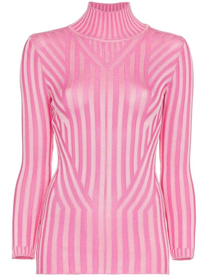 Cap Cap Elisabeth Knt Top Pl Tn Ls Fttd Rbb - Pink & Purple