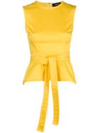 Dsquared2 Belted Blouse - Yellow & Orange