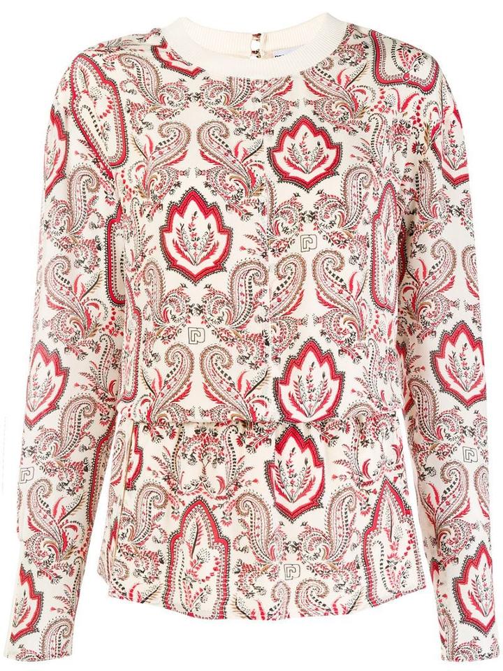 Paco Rabanne Paisley Print Top - Neutrals