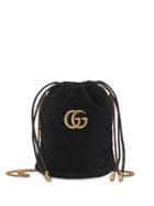 Gucci Gg Marmont Bucket Bag - Black