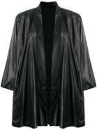 Gianfranco Ferre Vintage Oversized Open Coat - Black