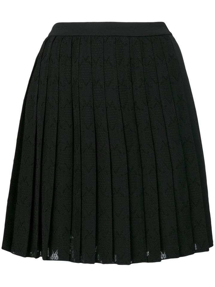 Versace Jeans Short Pleated Skirt - Black