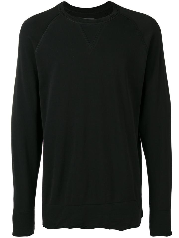Laneus Crew Neck Sweatshirt, Men's, Size: Medium, Black, Cotton