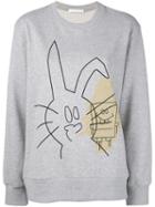 Peter Jensen - Rabbit And Spongebob Print Sweatshirt - Women - Cotton - S, Grey, Cotton