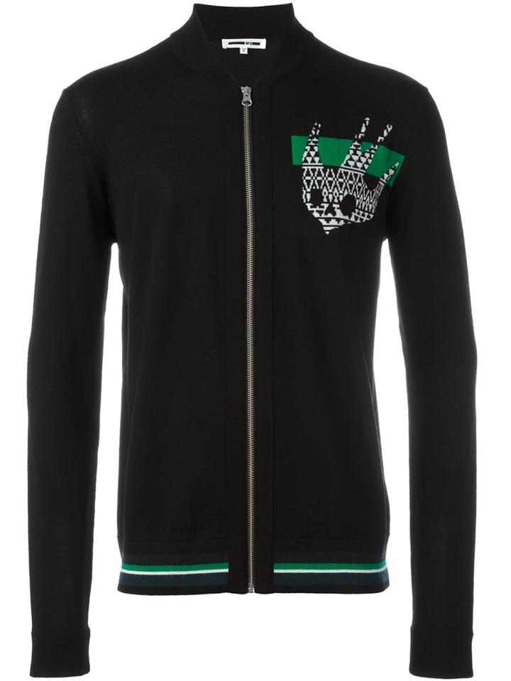 Mcq Alexander Mcqueen Swallow Intarsia Cardigan