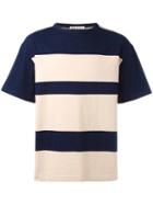 Marni Striped T-shirt, Men's, Size: 52, Blue, Cotton