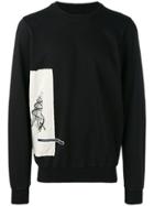 Rick Owens Drkshdw Side-print Sweatshirt - Black