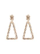 Rosantica Metallic Gold Crystal Embellished Triangle Earrings