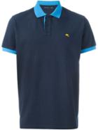 Etro Short-sleeve Polo Shirt, Men's, Size: Small, Blue, Cotton